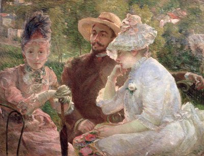 Auf der Terrasse in Sevres, 1880 von Marie Bracquemond